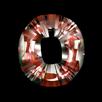 ruby crystal O letter
