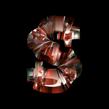 ruby crystal S letter