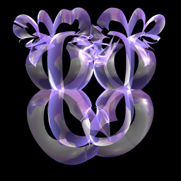 plastic bubble U letter