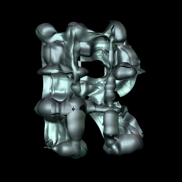 stitch billow R  letter
