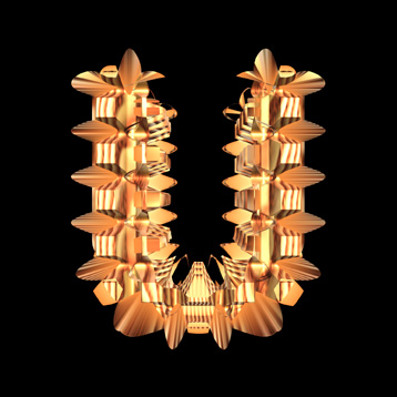 woodweave U letter
